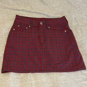 American Eagle Plaid Mini Skirt